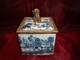 Box Jewelry Figurine Dog Wildlife Art Deco Style Art Nouveau Style Porcelain Bro