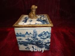 Box Jewelry Figurine Dog Wildlife Art Deco Style Art Nouveau Style Porcelain Bro