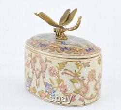 Box Jewelry Figurine Powder Box Dragonfly Wildlife Art Deco Style Art Nouveau St