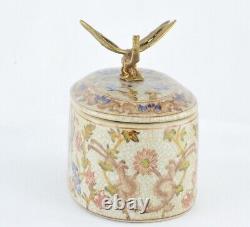 Box Jewelry Figurine Powder Box Dragonfly Wildlife Art Deco Style Art Nouveau St