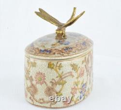 Box Jewelry Figurine Powder Box Dragonfly Wildlife Art Deco Style Art Nouveau St