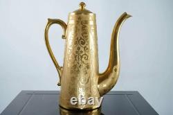 C1920 Large Art Deco Gold Encrusted porcelain Coffee Pot