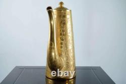 C1920 Large Art Deco Gold Encrusted porcelain Coffee Pot