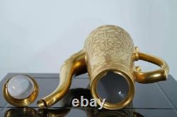 C1920 Large Art Deco Gold Encrusted porcelain Coffee Pot