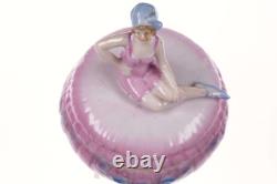 C1930 Art Deco German Porcelain Bathing Beauty Dresser box