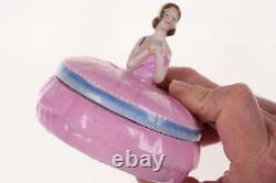 C1930 Art Deco German Porcelain Half Doll Powder dish