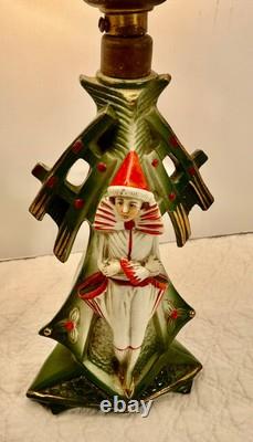 Ca 1920s Gräfenthal Germany Art Deco Porcelain Boudoir Table Lamps Rare PAIR Ca 1920s Gräfenthal Germany Art Deco Porcelain Boudoir Table Lamps Rare PAIR