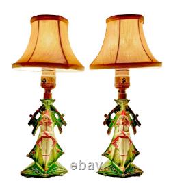 Ca 1920s Gräfenthal Germany Art Deco Porcelain Boudoir Table Lamps Rare PAIR Ca 1920s Gräfenthal Germany Art Deco Porcelain Boudoir Table Lamps Rare PAIR