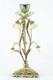 Candlestick Art Deco Style Art Nouveau Style Porcelain Bronze Ceramic