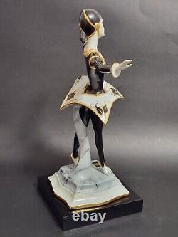 Capodimonte Mario Pegoraro Art Deco Ester Ballerina Figurine With Base