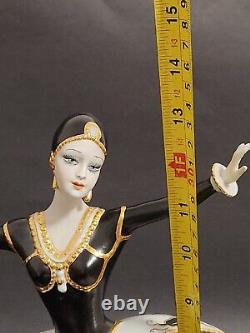 Capodimonte Mario Pegoraro Art Deco Ester Ballerina Figurine With Base