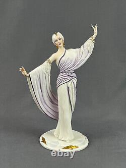 Capodimonte Sandro Maggioni Porcelain Art Deco Fashion Figurine Mode Liberty