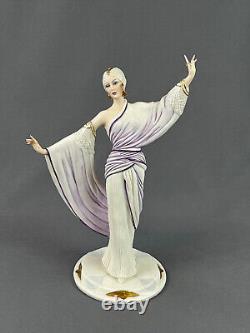 Capodimonte Sandro Maggioni Porcelain Art Deco Fashion Figurine Mode Liberty