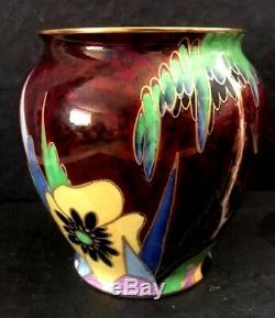 Carlton ware Prickly Pansy 11.5 cm vase