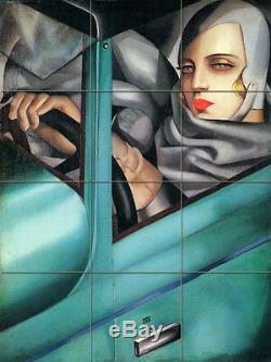 Ceramic Mural Backsplash Art Deco Automobile Tile #47