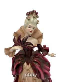 Ceramic Statue Madame Pompadour Porcelain Sculpture Home Decor Art Deco Figurine