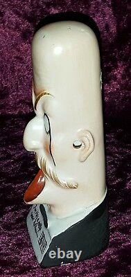 Ceramic vintage Art Deco antique man head ashtray
