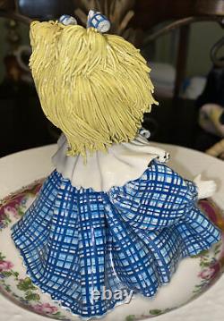 Christmas Zampiva Porcelain Spaghetti Hair Doll Girl 7.5 Vintage Antique Gift