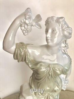 Circa 1886 Limoges Gibus & Redon Model by Adolphe Thabard Vine Picker Figurine
