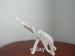 Cmielow Large Elephant Hand Made Polish Porcelain Art Deco Design Figurine