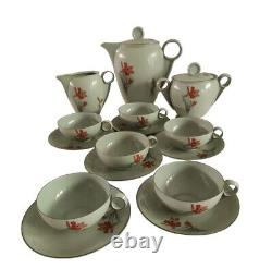 Coffee Service Art Deco pirkenhammer Porcelain Czechoslovakia daté1937