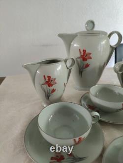 Coffee Service Art Deco pirkenhammer Porcelain Czechoslovakia daté1937