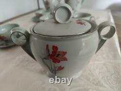 Coffee Service Art Deco pirkenhammer Porcelain Czechoslovakia daté1937