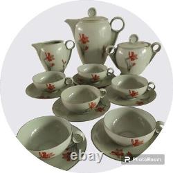 Coffee Service Art Deco pirkenhammer Porcelain Czechoslovakia daté1937