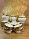 Coffee Service Porcelain Of Limoges, Art Deco, Signed By Decorator Glitter, 30