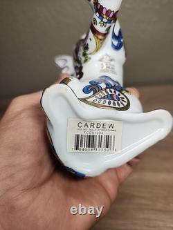 Cool Catz Paul Cardew Art Deco Porcelain Paisley Gold Yellow White Cat Figure