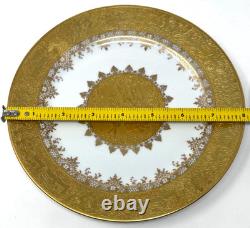 DW Porzellan Karlsbader Wertarbeit 1921 Porcelain Gold Encrusted Art Deco PLATES DW Porzellan Karlsbader Wertarbeit 1921 Porcelain Gold Encrusted Art Deco PLATES