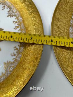 DW Porzellan Karlsbader Wertarbeit 1921 Porcelain Gold Encrusted Art Deco PLATES DW Porzellan Karlsbader Wertarbeit 1921 Porcelain Gold Encrusted Art Deco PLATES