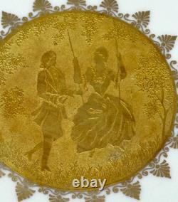 DW Porzellan Karlsbader Wertarbeit 1921 Porcelain Gold Encrusted Art Deco PLATES DW Porzellan Karlsbader Wertarbeit 1921 Porcelain Gold Encrusted Art Deco PLATES