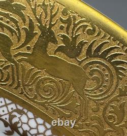 DW Porzellan Karlsbader Wertarbeit 1921 Porcelain Gold Encrusted Art Deco PLATES DW Porzellan Karlsbader Wertarbeit 1921 Porcelain Gold Encrusted Art Deco PLATES