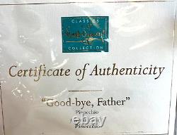 Disney WDCC Pinocchio from Pinocchio Good-bye, Father BRAND NEW with COA