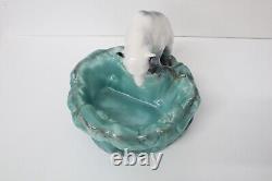 Ditmar Urbach Rare Vintage Art deco Polar Bear Porcelain Ashtray figurine