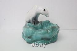 Ditmar Urbach Rare Vintage Art deco Polar Bear Porcelain Ashtray figurine