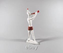 Drasche, Art Deco Minotaurus, Antique Handpainted Porcelain Figurine! (j354)