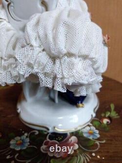 Dresden Unterweissbach Ceramic Lace Doll From Japan