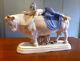 Europa & The Bull, Rare Early Version Of Porcelain Figurine Art Deco Classic