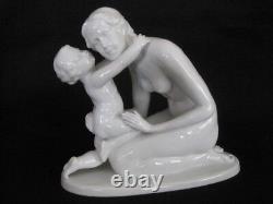 Early Large Vintage Rosenthal Mother & Child # 757 Figurine by Karl Lysek1936