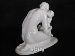 Early Large Vintage Rosenthal Mother & Child # 757 Figurine by Karl Lysek1936