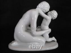 Early Large Vintage Rosenthal Mother & Child # 757 Figurine by Karl Lysek1936