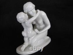 Early Large Vintage Rosenthal Mother & Child # 757 Figurine by Karl Lysek1936