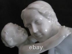 Early Large Vintage Rosenthal Mother & Child # 757 Figurine by Karl Lysek1936