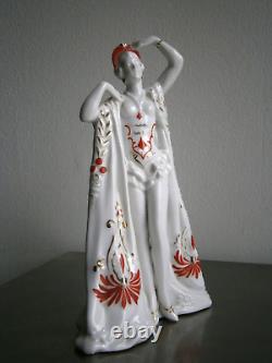 Elegant 1930s Art Deco Porcelain Fashion Antique Women's Perfume Burner