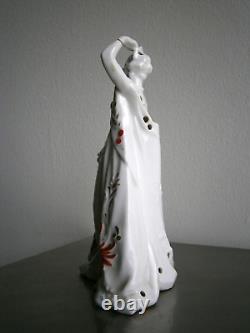 Elegant 1930s Art Deco Porcelain Fashion Antique Women's Perfume Burner