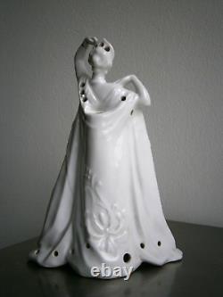 Elegant 1930s Art Deco Porcelain Fashion Antique Women's Perfume Burner