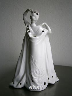 Elegant 1930s Art Deco Porcelain Fashion Antique Women's Perfume Burner