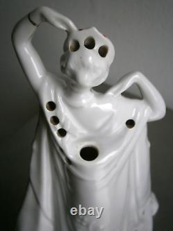 Elegant 1930s Art Deco Porcelain Fashion Antique Women's Perfume Burner